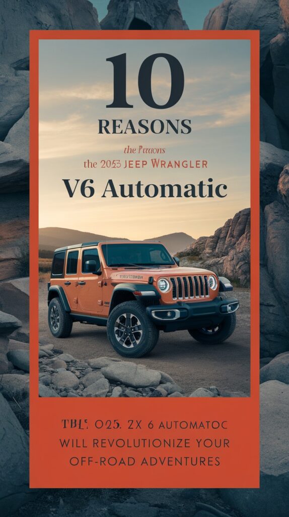 10 Reasons the 2025 Jeep Wrangler V6 Automatic Will Revolutionize Your Off-Road Adventures!